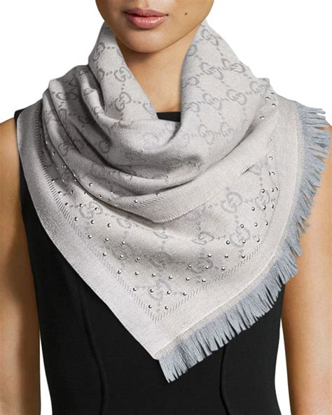 jacquard gucci scarf|Gucci wool scarf women's.